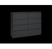 Komoda MALVÍNA M8 120, Černá