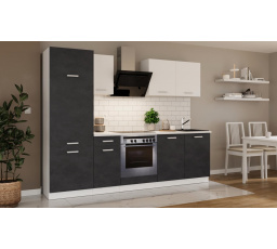 Kuchňská linka Todor 260 matera/bílá + PD 200 bílá