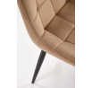 Étkezőszék K580, Bézs Bársony/Fekete