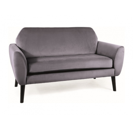 SOFA MENA VELVET SZARY BLUVEL 14 / WENGE SOFA MENA VELVET SZARY BLUVEL 14 / WENGE