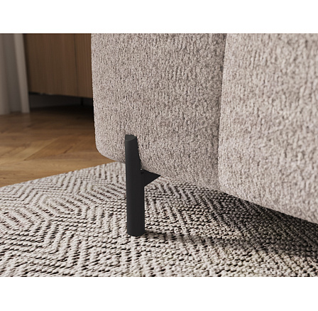 Ferivo steppelt puff lábakon, bézs bouclé Royal 04 137x37 Ferivo steppelt puff lábakon, bézs bouclé Royal 04 137x37