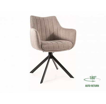 AZALIA forgó étkezőszék, Brego Világos bézs 31/Fekete