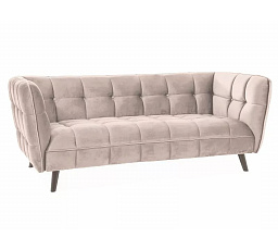 CASTELLO 3 Velvet kanapé, bézs Bluvel 28/wenge