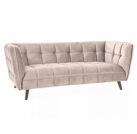 CASTELLO 3 Velvet kanapé, bézs Bluvel 28/wenge