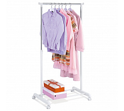 Stojan na šaty, plast, bílá, ABD-1209 WT
