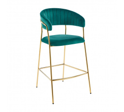 H3-FX bárszék, zöld / arany