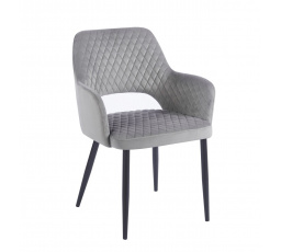 Velvet szék szürke - fekete keret K3-FX B