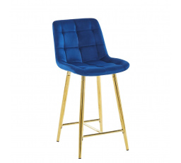 H1-FX bárszék, kék / arany