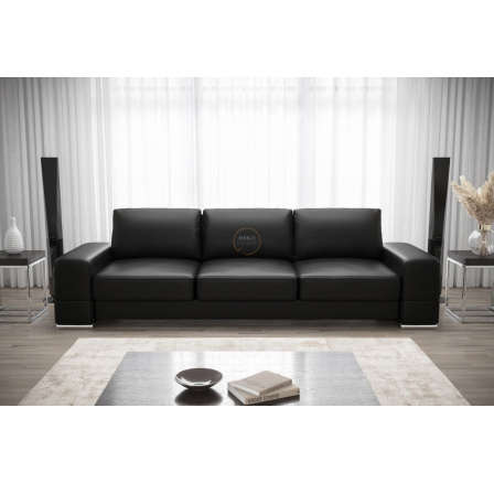 SOFA ZARA DL 270 CM - Czarna eko skóra
