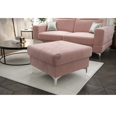 PUFA TAPICEROWANA MALIBU 70X70 CM - Odcienie Różu