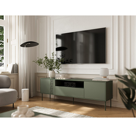 TRESSE 180 EF TV-komód, zöld TRESSE 180 EF TV-komód, zöld