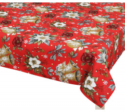 Vánoční ubrus hvězda červená