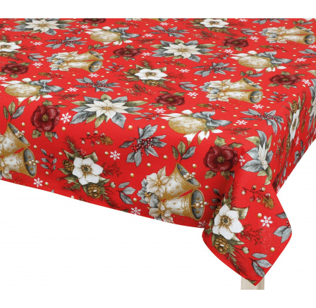 Vánoční ubrus hvězda červená