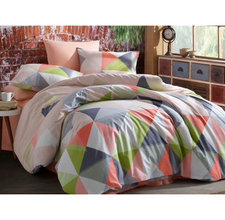 Bavlněný povlak na polštář Deisy losos 45x60