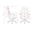 Moduláris Shadow Grey ergonomikus irodai gamer szék