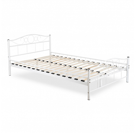 Łóżko Metalowe GRIFFIN 120x200 Białe Łóżko Metalowe GRIFFIN 120x200 Białe