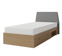ALESSIO AE 12 L/P ágy, Eukaliptusz/Baltic Dune Tölgy