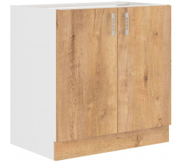 Kuchyňská dolní skříňka SALLY 80-ZL-2F-BB, Dub lefkas