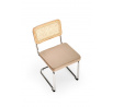 Étkezőszék K504, bézs/természetes