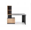 MISO íróasztal, Grafit/Tölgy Artisan