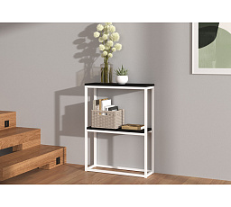 MASON Konzol Asztal Fehér+Fekete