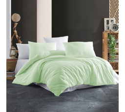 Povlečení krep UNI 140x200, 70x90cm Zelené