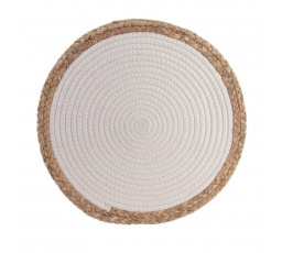 Fehér tengeri fű tányéralátét, 38 cm
