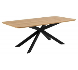 Irwine asztal 200x100cm tölgy/fekete