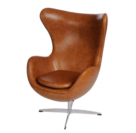 Világos barna vintage Prémium Tojásfotel