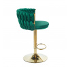 H4-FX bárszék, zöld / arany