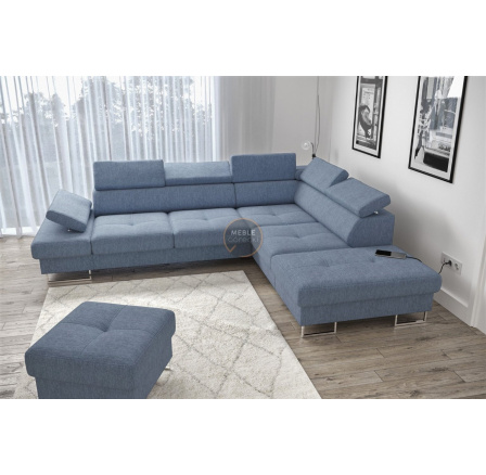 NAROŻNIK GALAXY Z FUNKCJĄ SPANIA 225X280 - prawa , Wybierz własny kolor - Zapisz swój wybór - Galeria tkanin poniżej