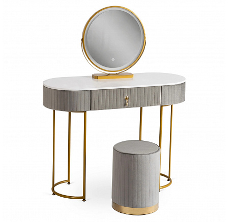 Toaletka SARAH Szara/Złota