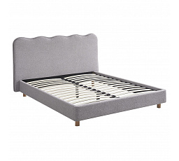 Łóżko 160x200 IZMIR Szare Boucle