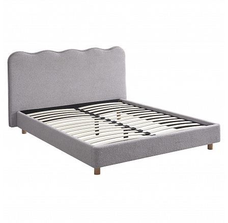 Łóżko 160x200 IZMIR Szare Boucle