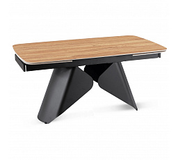 Stół VERONA Ceramiczny Rozkładany 160-240 cm Dąb/Czarny