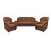Sedací souprava Ušák 3f+1+1 Rosita hnědá K