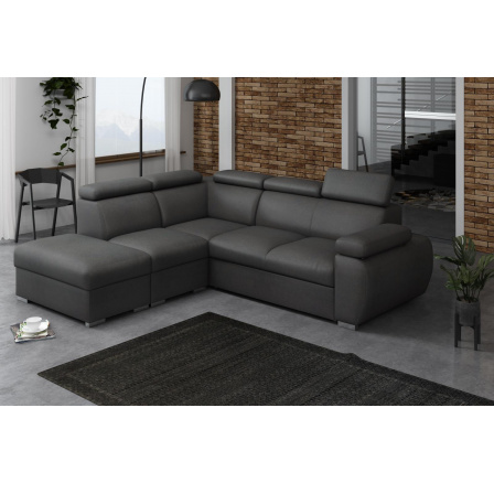 Rohová sedací soustava Bodie V levá tmavě šedá