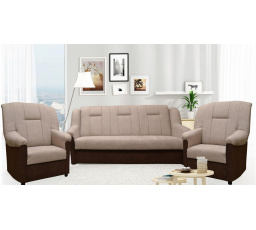 Sedací souprava Panda S 3+1+1, Aston 02/04 béžovohnědá