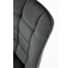 Étkezőszék K332 VELVET, Szürke Bluvel 14/Fekete