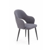 Étkezőszék K364, szürke bársony