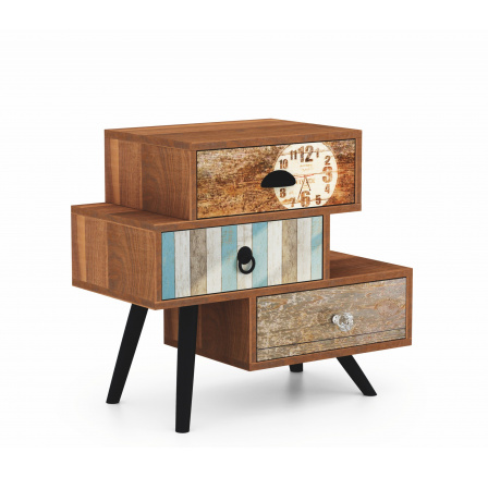 MEZO KM1 éjjeliszekrény, többszínű