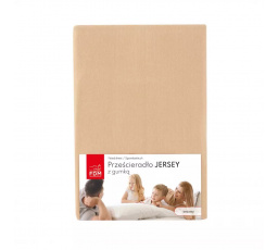 Prześcieradło JERSEY beż - 80 x 200