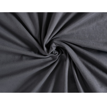 Jersey prostěradlo EXCLUSIVE tmavě šedé 180x200 dvojlůžko