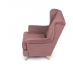Křeslo ušák, růžová látka, AK-388 PINK2