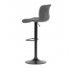 Barová židle, šedá, ekokůže,AUB-806 GREY3