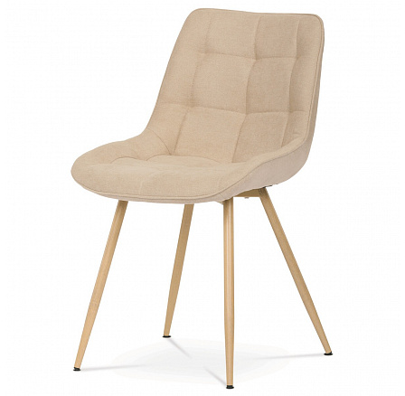 Jídelní židle, béžová, látka, CT-394 CRM2