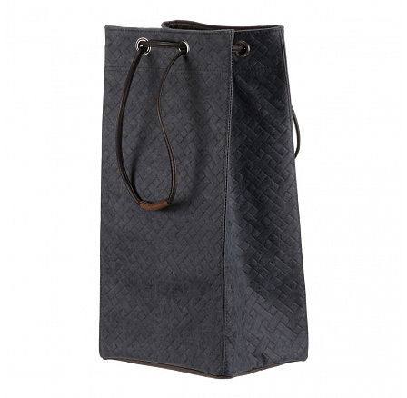 Koš prádelní - látkový, stahovací, modrá barva