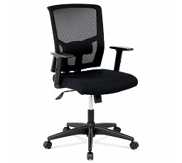 Kancelářská židle, houpací mechanismus, černá síťovina, KA-B1012 BK