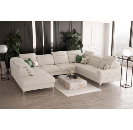 NAROŻNIK MALIBU MAX I 260x350x220 CM SKÓRA NATURALNA - Skóra ecru , Strona prawa NAROŻNIK MALIBU MAX I 260x350x220 CM SKÓRA NATURALNA - Skóra ecru , Strona prawa