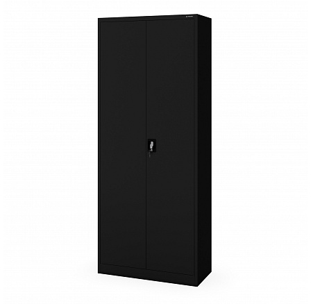 Fém irodai iratszekrény magas, fekete, 900x2200x400 mm: JAN H2200